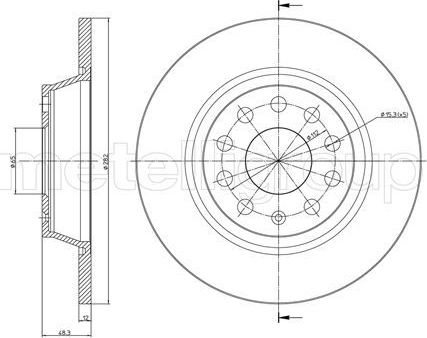 Тормозной диск Trusting. Артикул DF1145