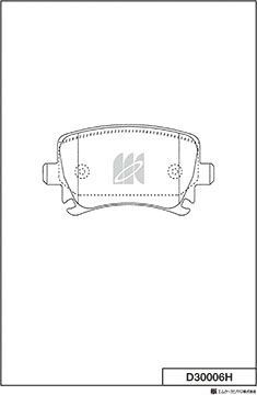 Тормозные колодки MK Kashiyama. Артикул D30006H