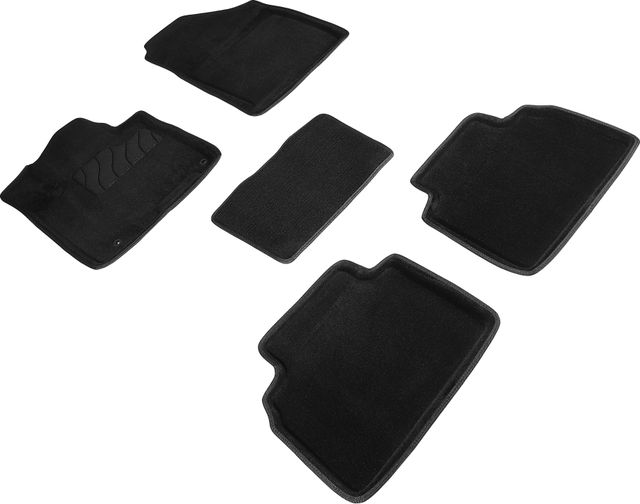 Коврики Seintex 3D ворсовые для салона Hyundai Tucson IV 2021-2026 ЧЕРНЫЕ. Артикул 96471