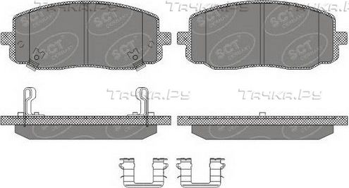 Тормозные колодки SCT-Germany передние для Hyundai i10 II 2013-2026. Артикул SP 617 PR