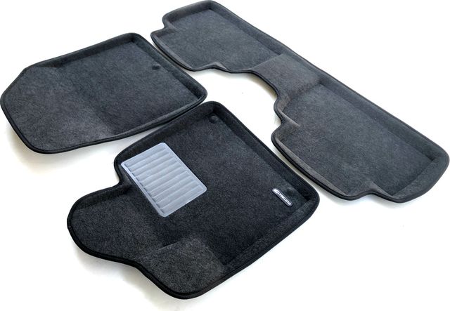 Коврики текстильные Euromat 3D Business для салона Hyundai Santa Fe IV 2018-2026 Темно-серые. Артикул EMC3D-002704G