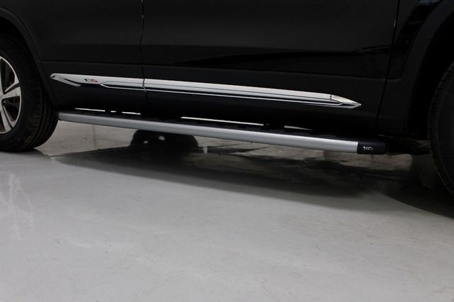 Пороги алюминиевые ТСС с пластиковой накладкой 1720 мм для Changan CS75 FL 2020-2023 Карбон серебро. Артикул CHANCS7520-24SL