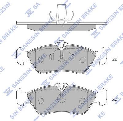 Тормозные колодки Sangsin Hi-Q. Артикул SP1274A