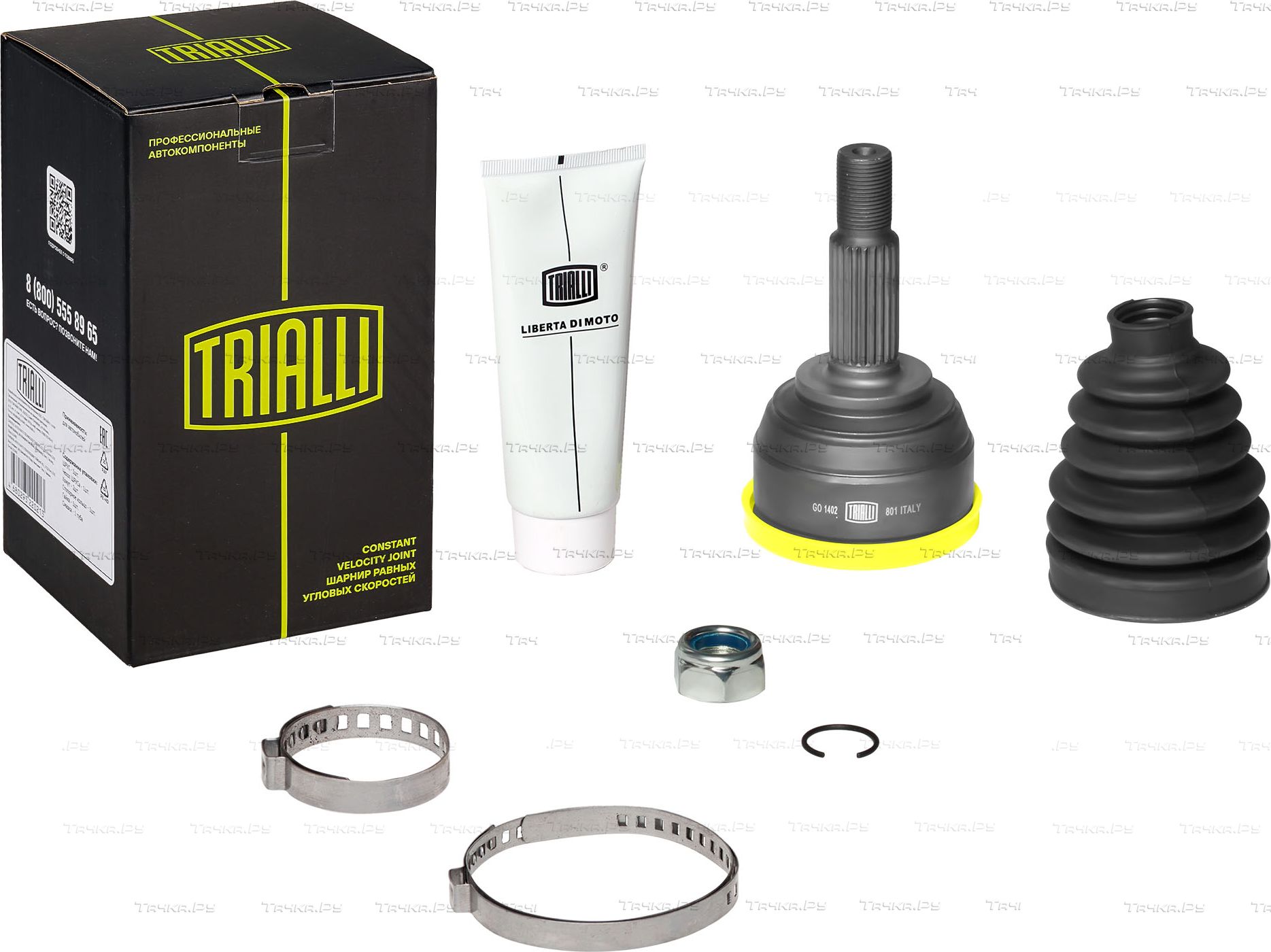 Шрус внутренний (граната) Trialli передний для Nissan Micra V 2005-2026. Артикул GO 1402