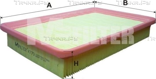 Воздушный фильтр MFilter для Hyundai Elantra III (XD) 2000-2006. Артикул K 779