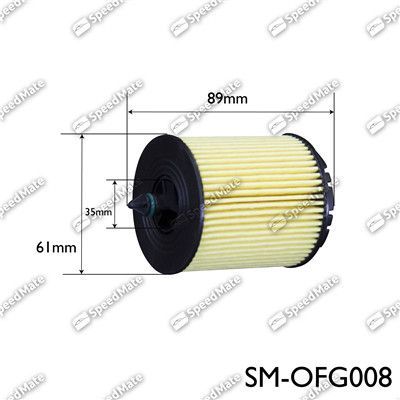 Масляный фильтр SpeedMate для Saab 9-5 II 2010-2012. Артикул SM-OFG008