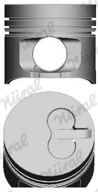 Поршень Nural. Артикул 87-112407-00