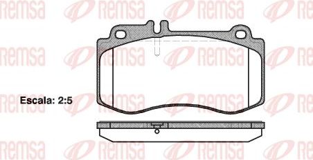 Тормозные колодки Remsa. Артикул 1406.00