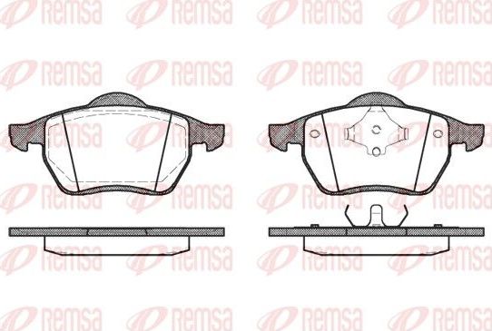 Тормозные колодки Remsa. Артикул 0390.00
