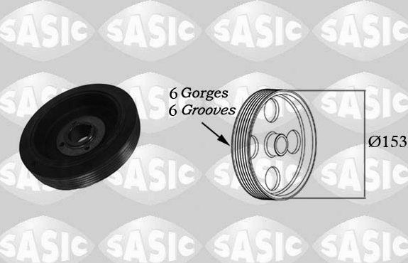 Шкив коленвала Sasic. Артикул 2150027