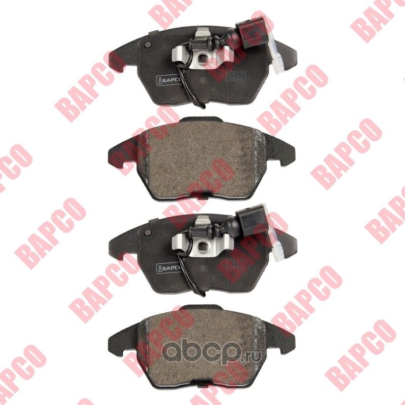 BP0280_Колодки тормозные дисковые BP0280 передние, комплект (Bapco) Bapco. Артикул BP0280