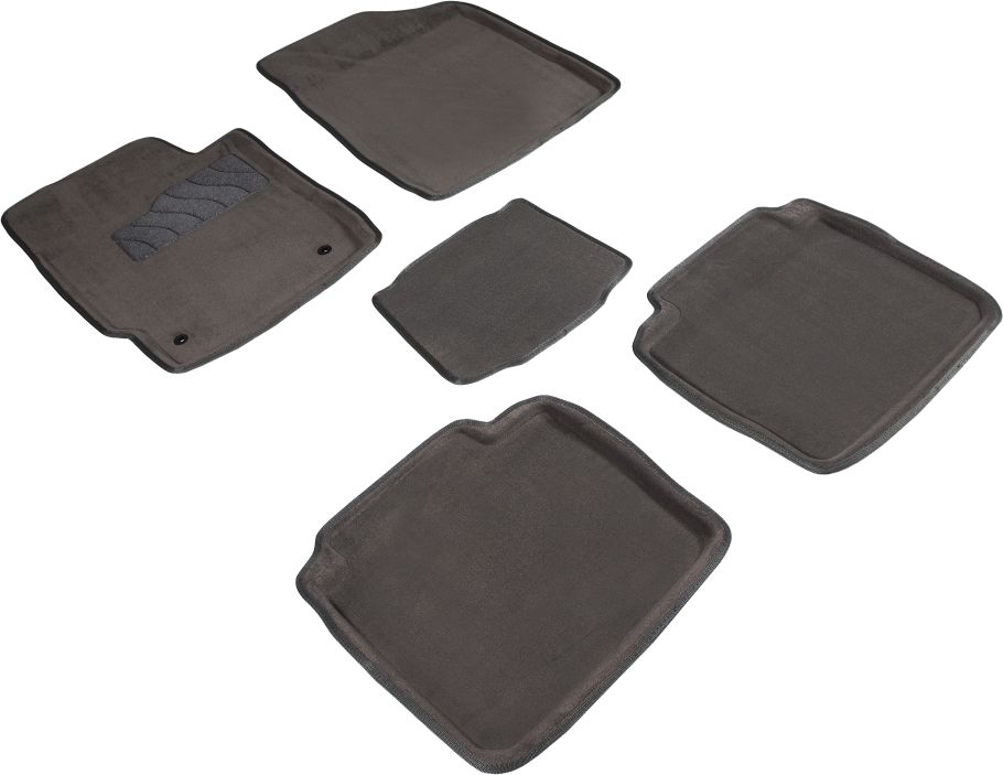 Коврики Seintex 3D ворсовые для салона 40 (V40, XV40) 2006-2011 Серые. Артикул 81970