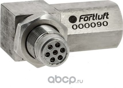 000090 ОБМАНКА ЛЯМБДЫ УГЛОВАЯ С МИНИКАТАЛИЗАТОРОМ (Fortluft). Артикул 000090