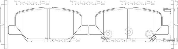 Тормозные колодки FIT задние для Mazda 6 III (GJ) 2012-2026. Артикул FP5151