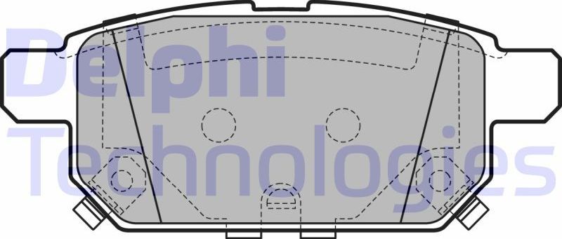 Тормозные колодки Delphi (Low-Metallic). Артикул LP3593