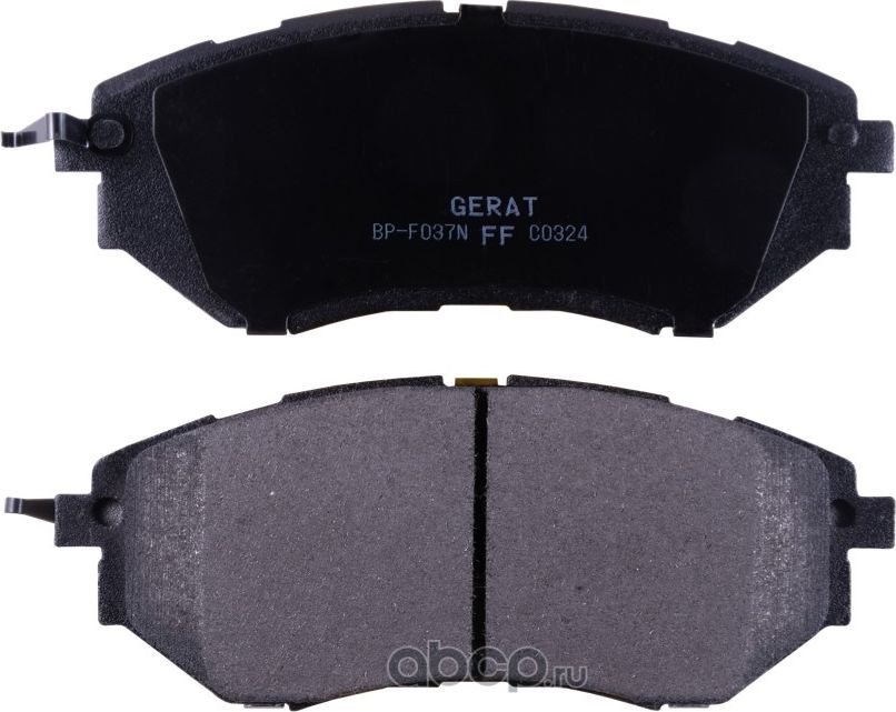 Тормозные колодки Gerat BP-F037N (передние) Normal Gerat. Артикул BPF037N