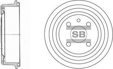 Тормозной барабан Sangsin Hi-Q. Артикул SD3034