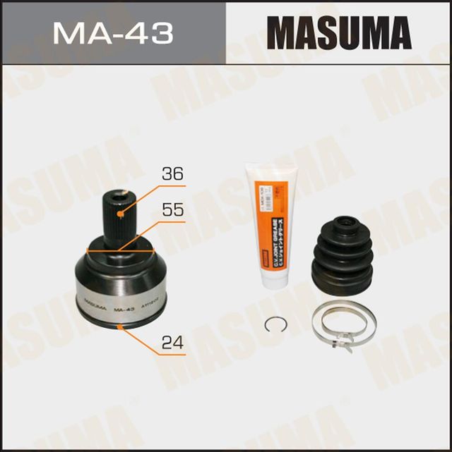 Шрус внутренний (граната) Masuma передний для Mazda 3 I (BK) 2003-2009. Артикул MA-43