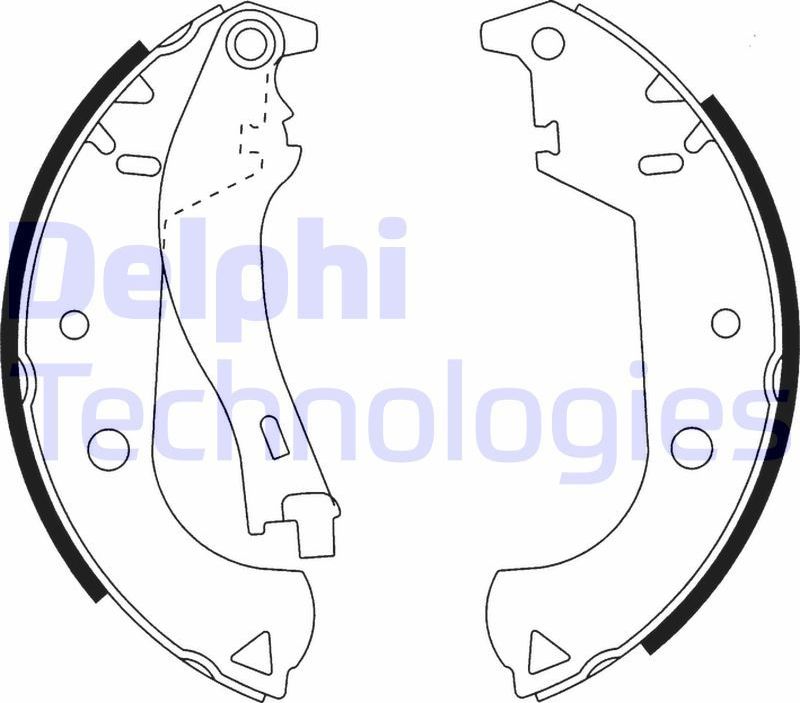 Тормозные колодки Delphi. Артикул LS1916