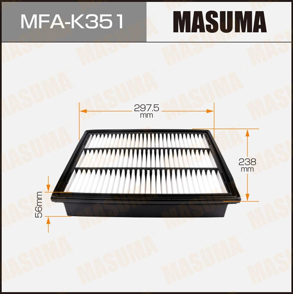 Воздушный фильтр Masuma. Артикул MFA-K351