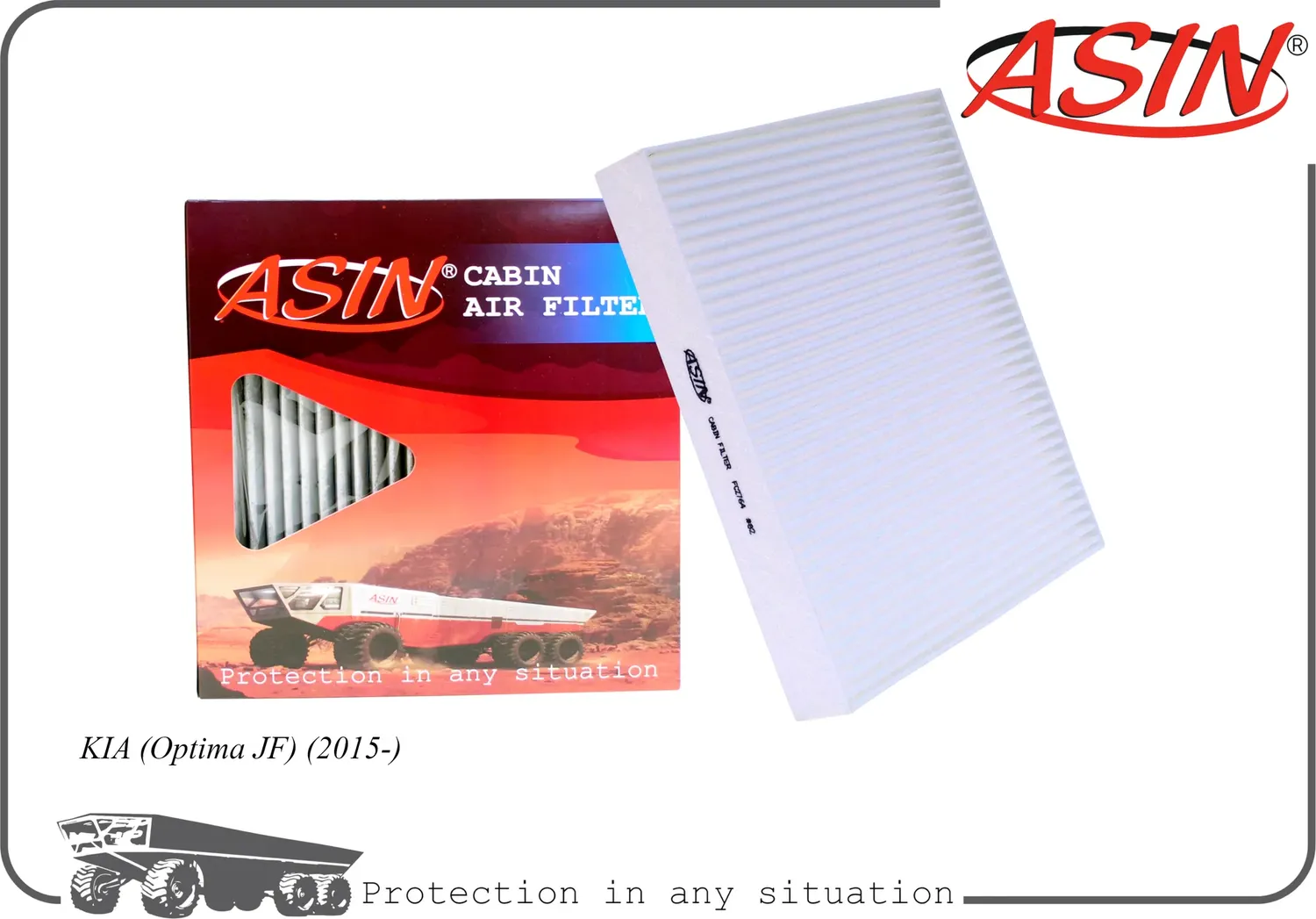 Фильтр салонный (Asin). Артикул ASINFC2764