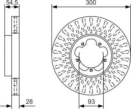 Тормозной диск Bosch. Артикул 0 986 479 B11
