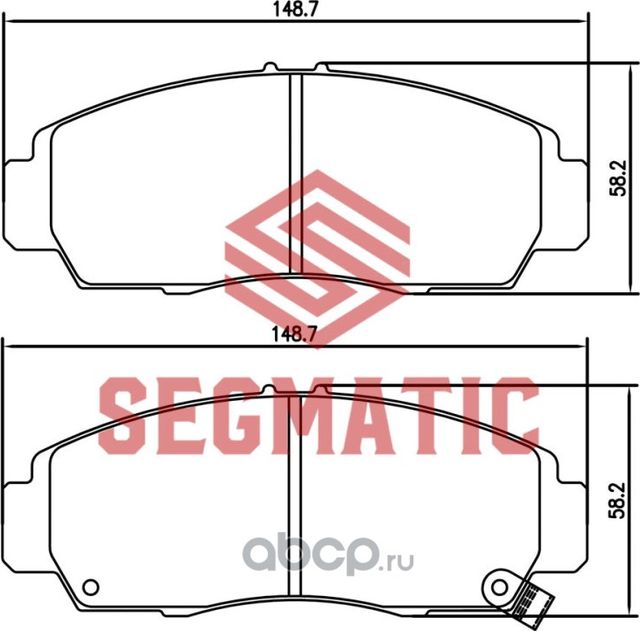 SGBP2610 Колодка торм диск пер Honda Civic 1.8 2005-2012 Honda Stream 1.7 2001-H (Segmatic) Segmatic. Артикул SGBP2610