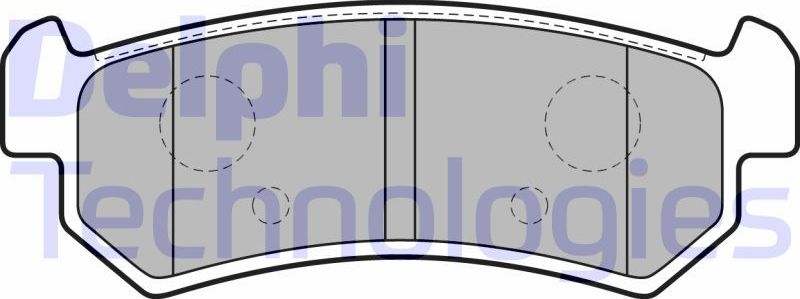 Тормозные колодки Delphi (Low-Metallic). Артикул LP1910