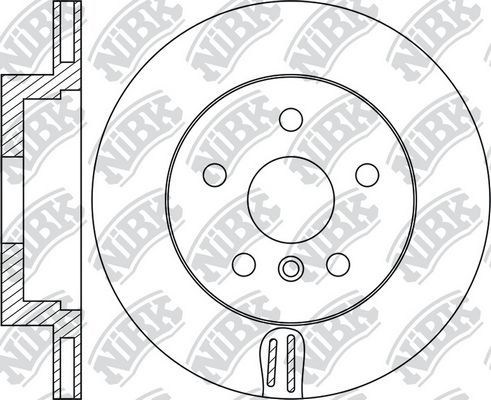 Тормозной диск NiBK задний для BMW 6 III (F06/F13/F12) 2011-2018. Артикул RN1766