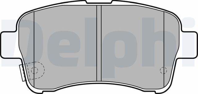 Тормозные колодки Delphi (Low-Metallic). Артикул LP2205