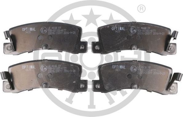 Тормозные колодки Optimal. Артикул BP-09439