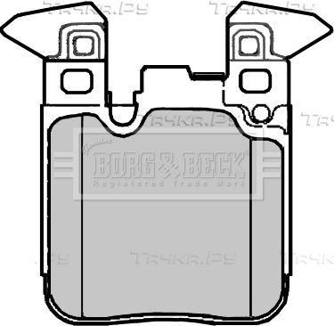Тормозные колодки Borg & Beck задние для BMW 2 F22 2012-2026. Артикул BBP2376