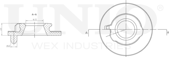 Проставка пружины подвески (Unio). Артикул RMP-16110