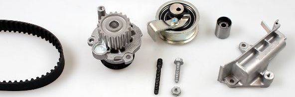 Помпа (водяной насос) с комплектом ремня ГРМ Hepu. Артикул PK05501