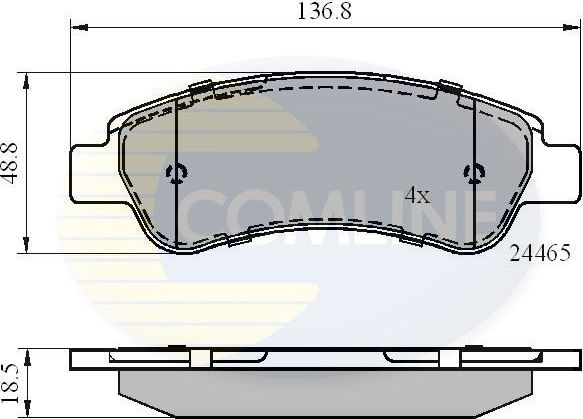 Тормозные колодки Comline Comline. Артикул CBP01604