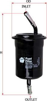 Топливный фильтр Sakura. Артикул FS-1705