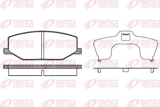 Тормозные колодки Remsa. Артикул 0190.10
