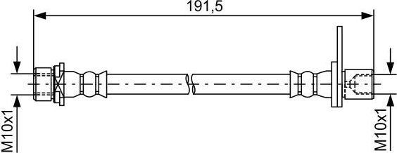 Тормозной шланг Bosch. Артикул 1 987 481 738