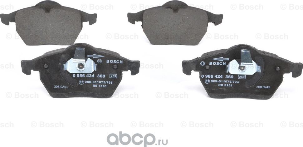 Колодки торм к-т (Bosch). Артикул 986424360
