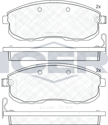 Тормозные колодки Icer. Артикул 181882-200