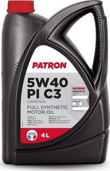 Масло моторное синтетическое (Patron). Артикул 5W40PIC34LORIGINAL