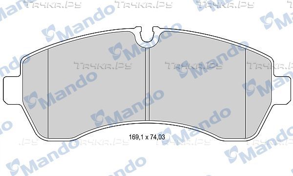 Тормозные колодки Mando. Артикул MBF015031