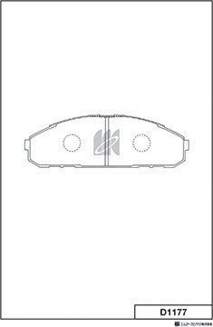 Тормозные колодки MK Kashiyama. Артикул D1177