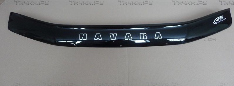 Дефлектор Vip-Tuning для капота Nissan Navara D40 2010-2026. Артикул NS67