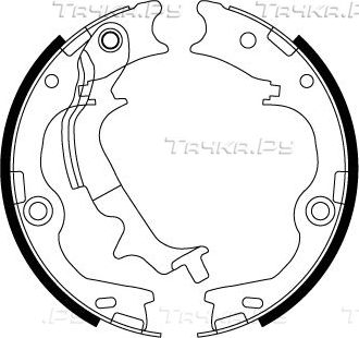 Тормозные колодки (стояночная тормозная система) TRW. Артикул GS8817