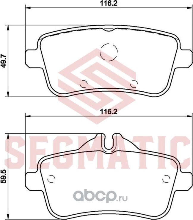 Колодка торм диск зад (Segmatic). Артикул SGBP2703