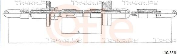 Трос сцепления Cofle. Артикул 10.336