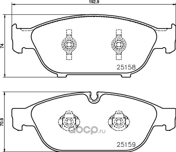 Колодки тормозные AUDI A6 (11-),A7 передние (4шт.) TEXTAR. Артикул 2515806
