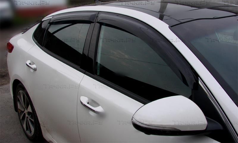 Дефлекторы SIM для окон Kia Optima IV 2015-2020. Артикул SKIOPT1532