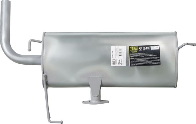 Глушитель Trialli (алюминий / сталь) для Mitsubishi Lancer X 2008-2017. Артикул EMM 1104